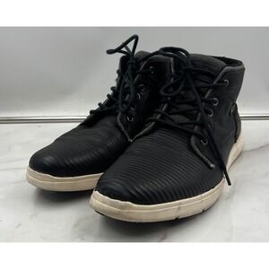 Creative Recreation Shoes Mens Sz 13 Black High Top Sneakers Ribbed Toe